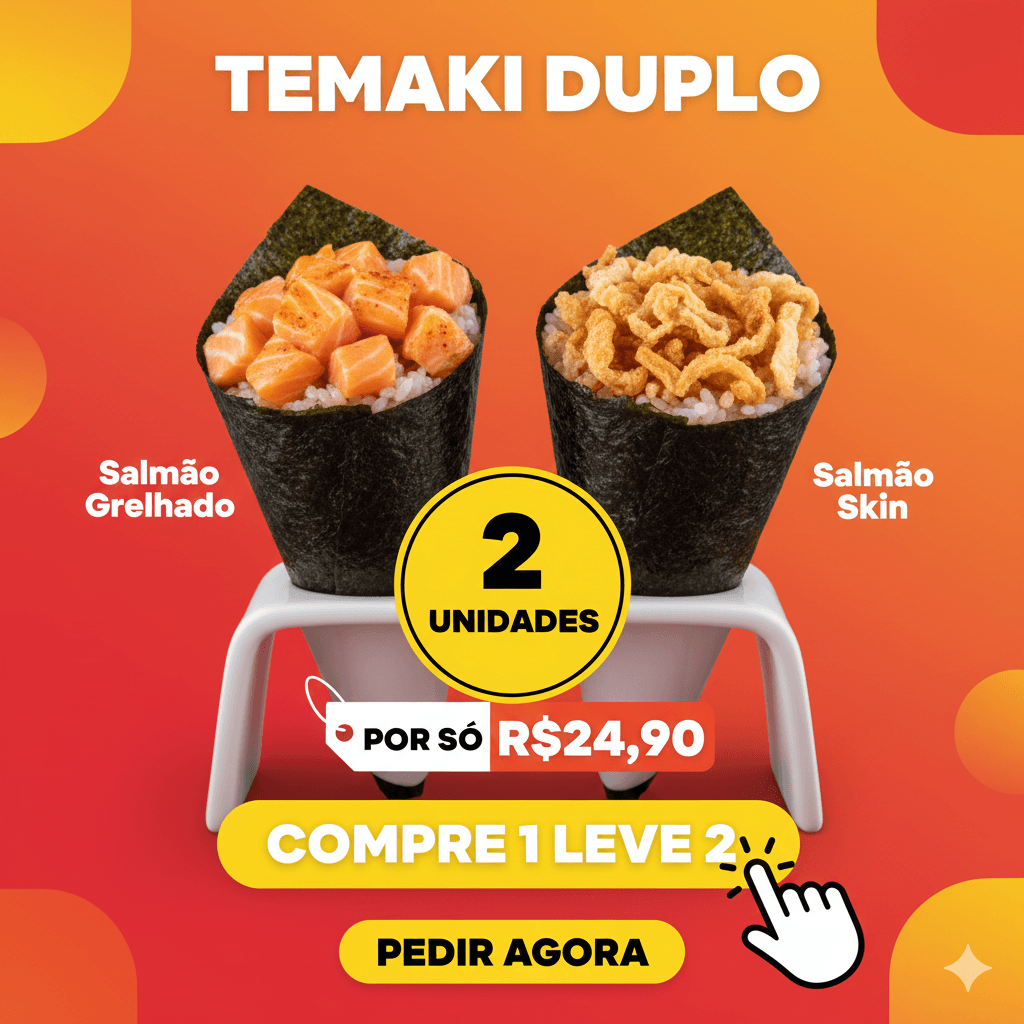 Temaki Duplo (2 Unidades)